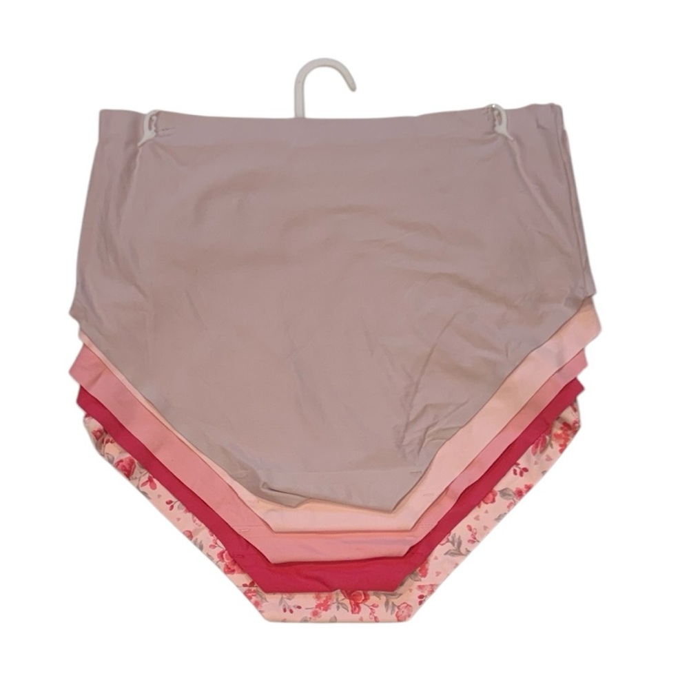 LAURA ASHLEY 5 Pack Super Soft No Show Panties Floral Pink NWT Large - Picture 9 of 13